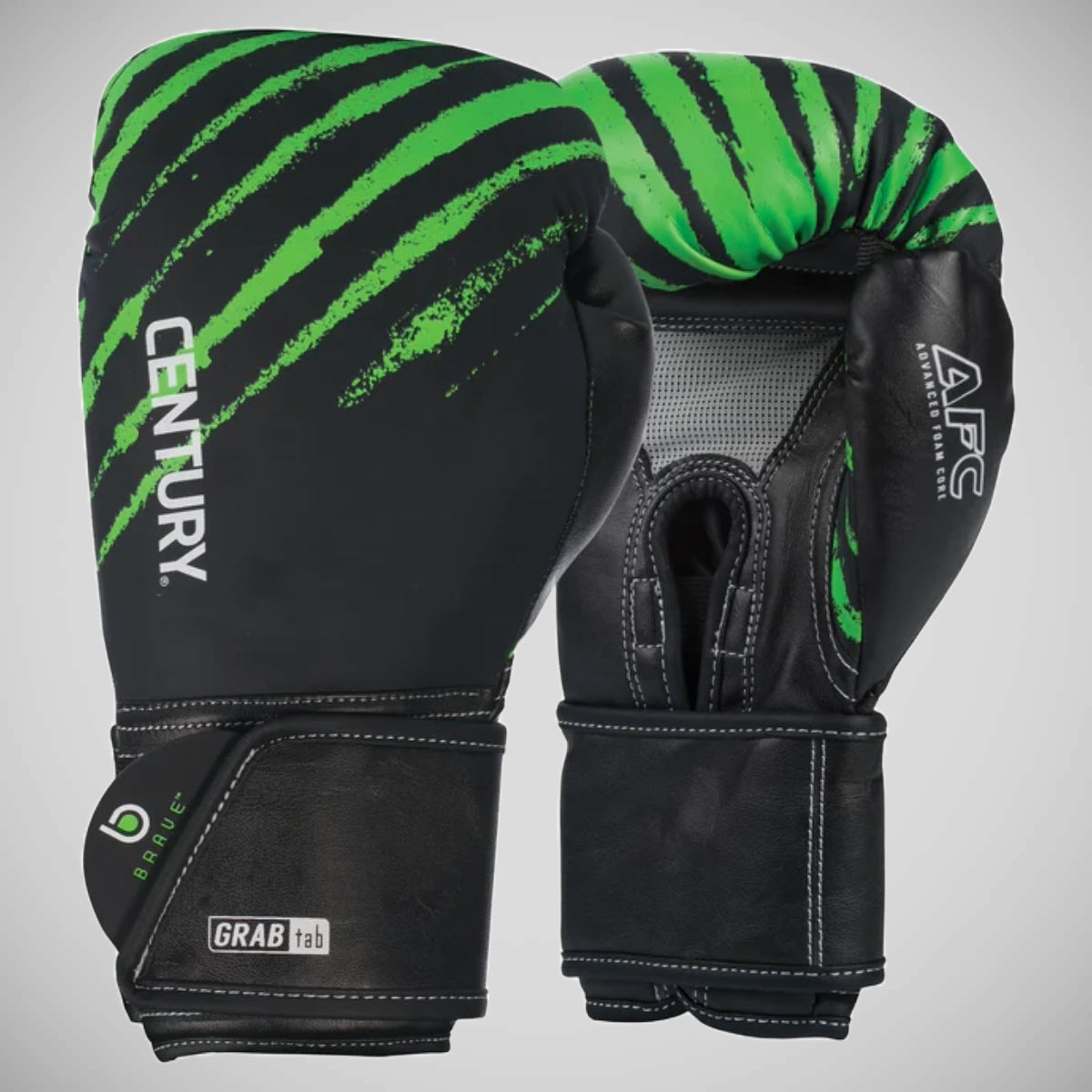 Black/Green Century Brave Youth Boxing Gloves at Bytomic Trade and Wholesale