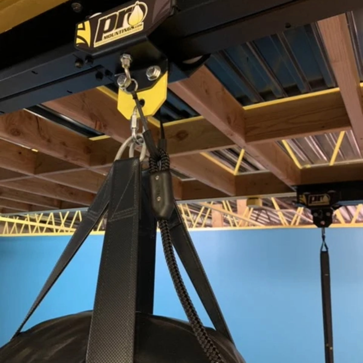 Pro Mountings Spring Plunger Roller Mount With Rope Black at Bytomic Trade and Wholesale