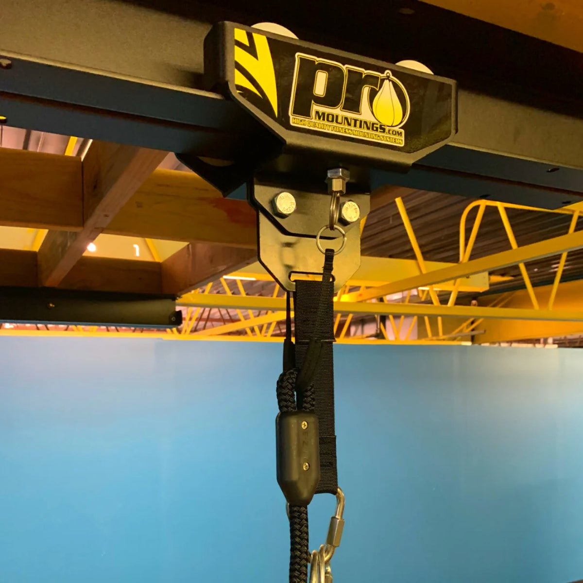 Pro Mountings Spring Plunger Roller Mount With Rope Black at Bytomic Trade and Wholesale