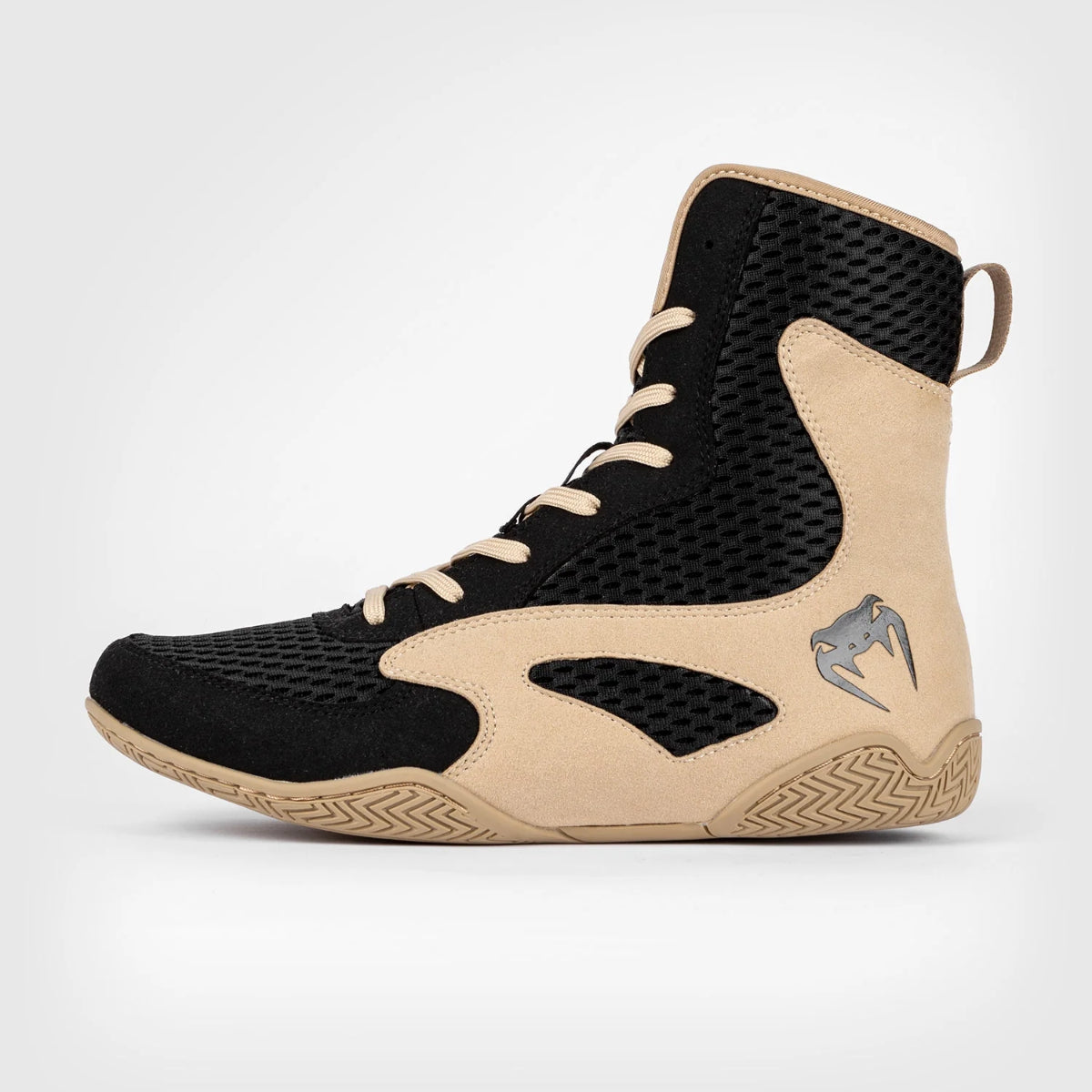 Black/Sand Venum Contender Boxing Shoes at Bytomic Trade and Wholesale