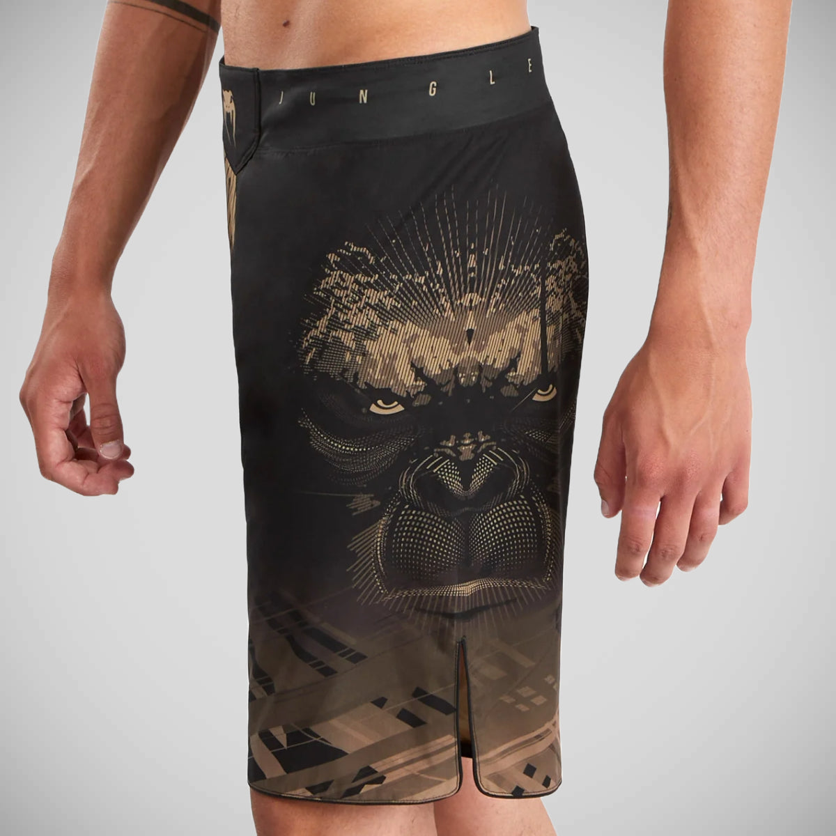Black/Sand Venum Gorilla Jungle Fight Shorts at Bytomic Trade and Wholesale