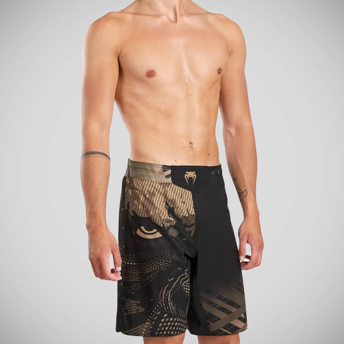 Black/Sand Venum Gorilla Jungle Fight Shorts at Bytomic Trade and Wholesale
