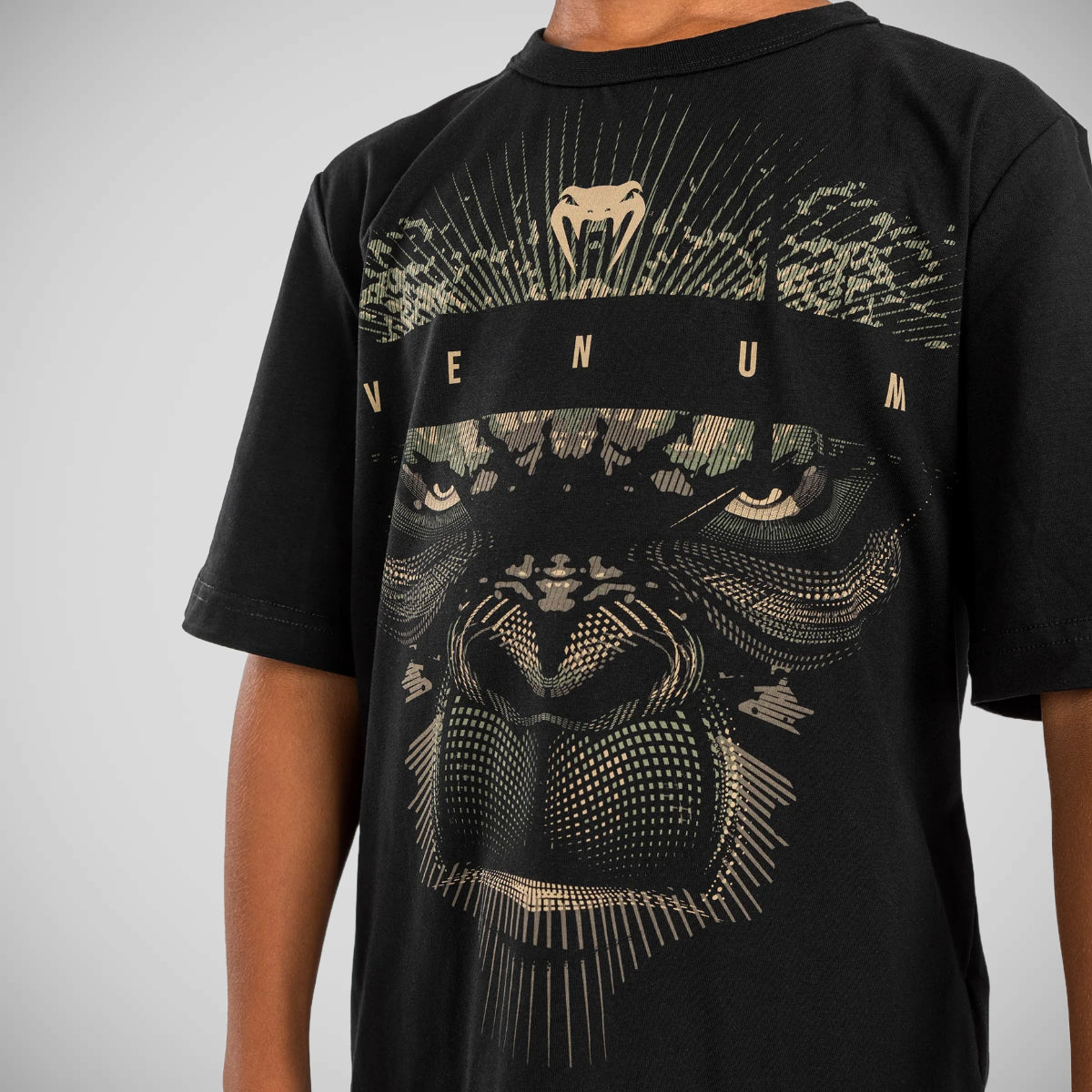 Black/Sand Venum Gorilla Jungle Kids T-Shirt at Bytomic Trade and Wholesale