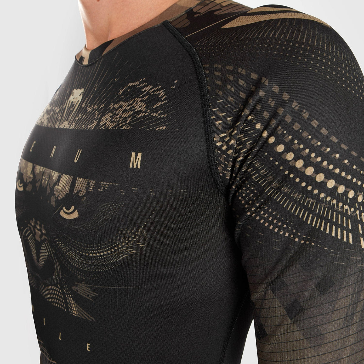 Black/Sand Venum Gorilla Jungle Long Sleeve Rash Guard at Bytomic Trade and Wholesale