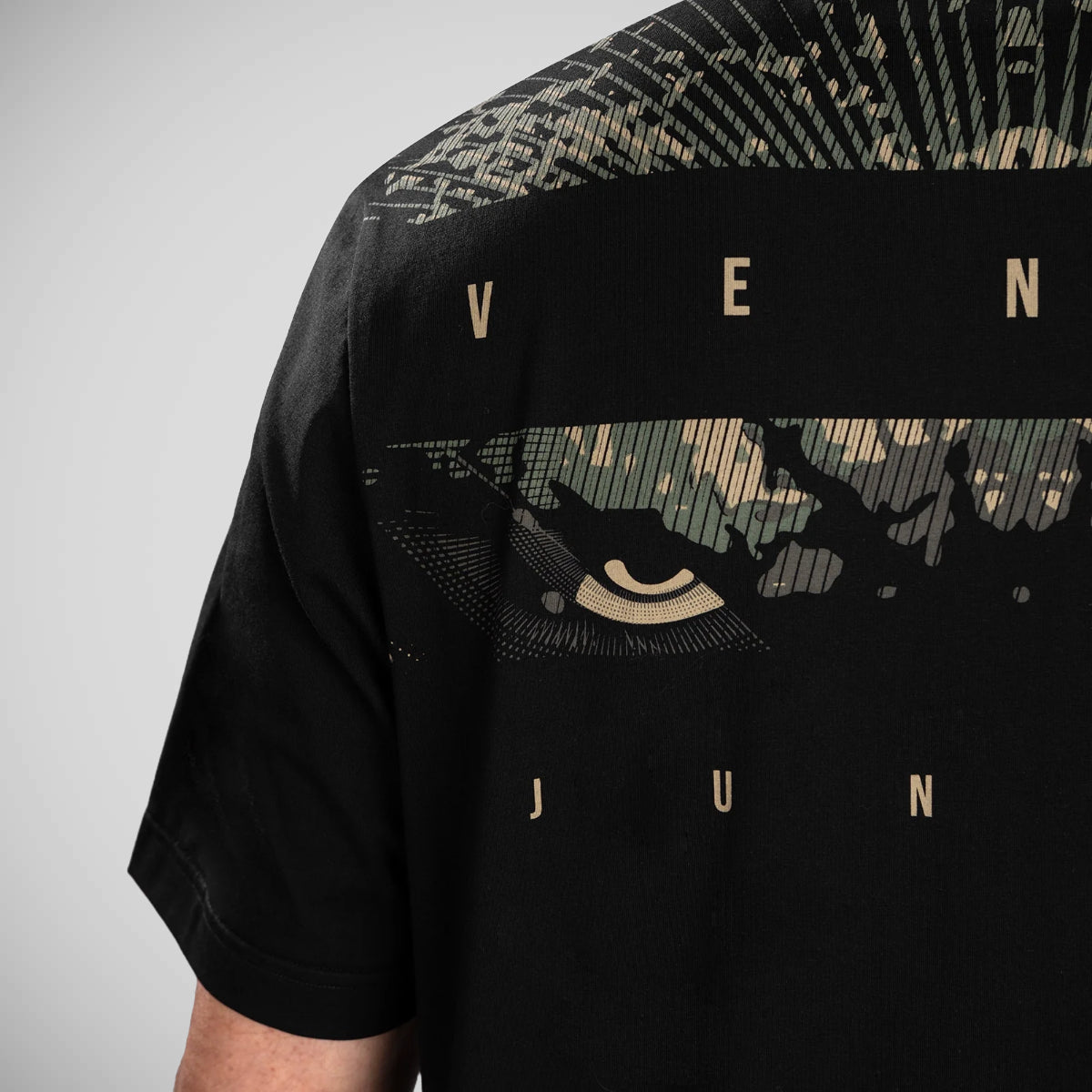 Black/Sand Venum Gorilla Jungle T-Shirt at Bytomic Trade and Wholesale