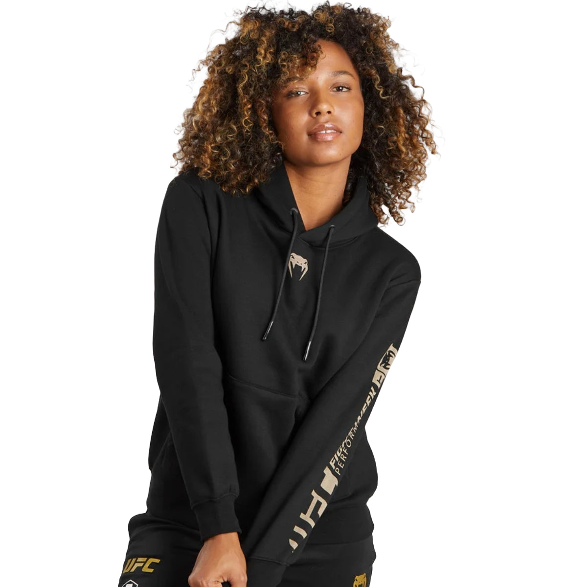 Black Venum UFC Adrenaline Authentic Fight Week Women's Hoodie    at Bytomic Trade and Wholesale