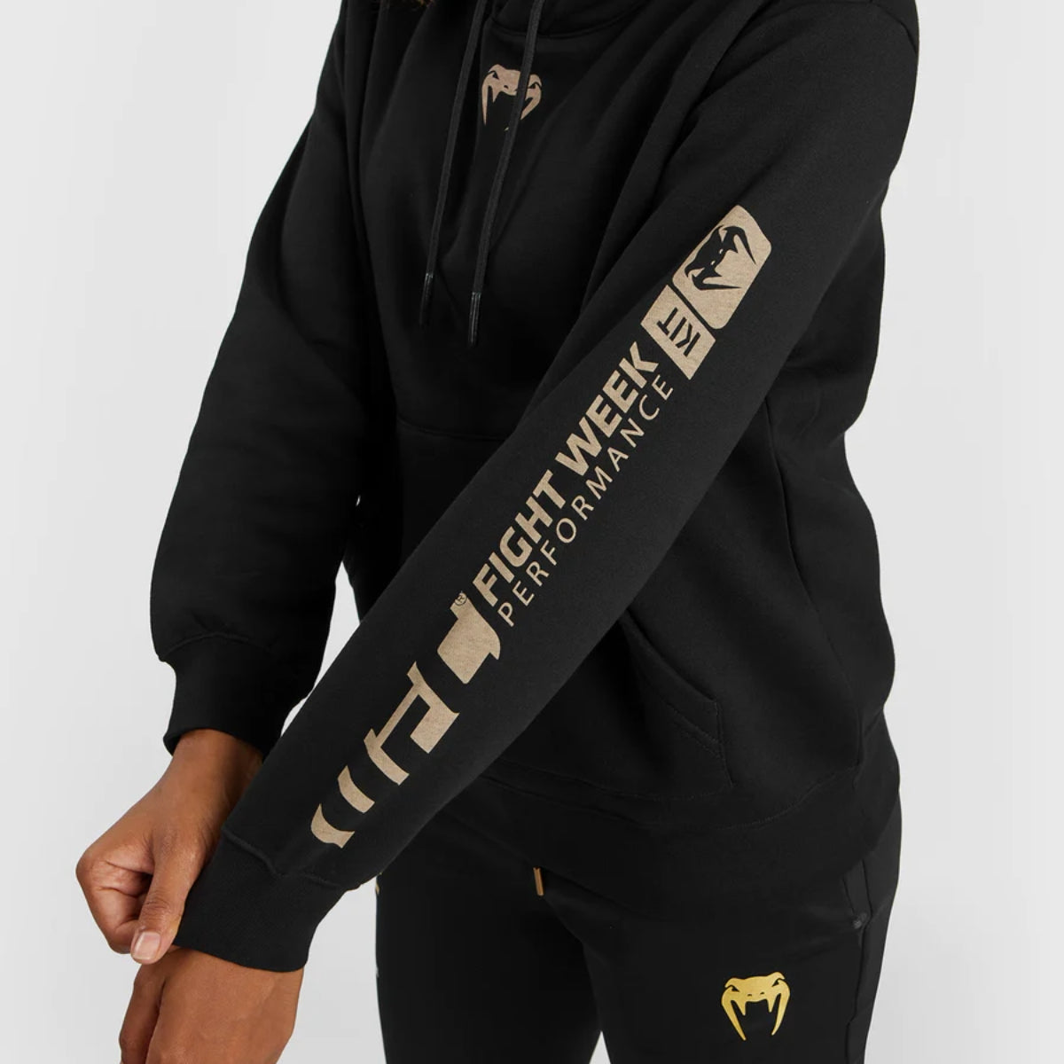 Black Venum UFC Adrenaline Authentic Fight Week Women's Hoodie    at Bytomic Trade and Wholesale