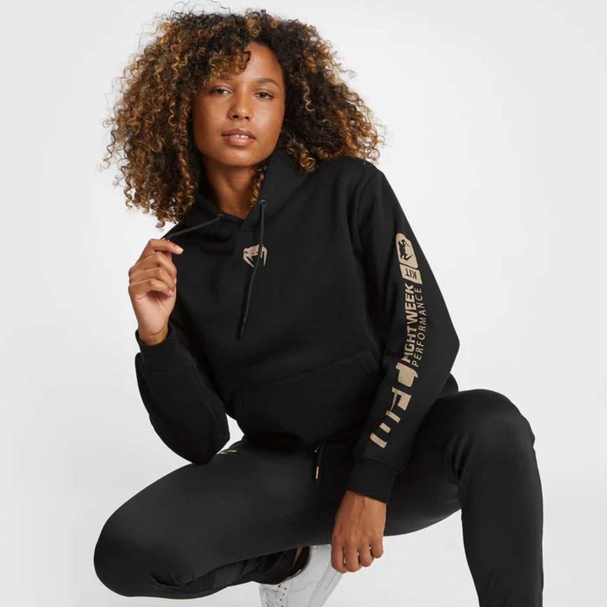 Black Venum UFC Adrenaline Authentic Fight Week Women's Hoodie    at Bytomic Trade and Wholesale
