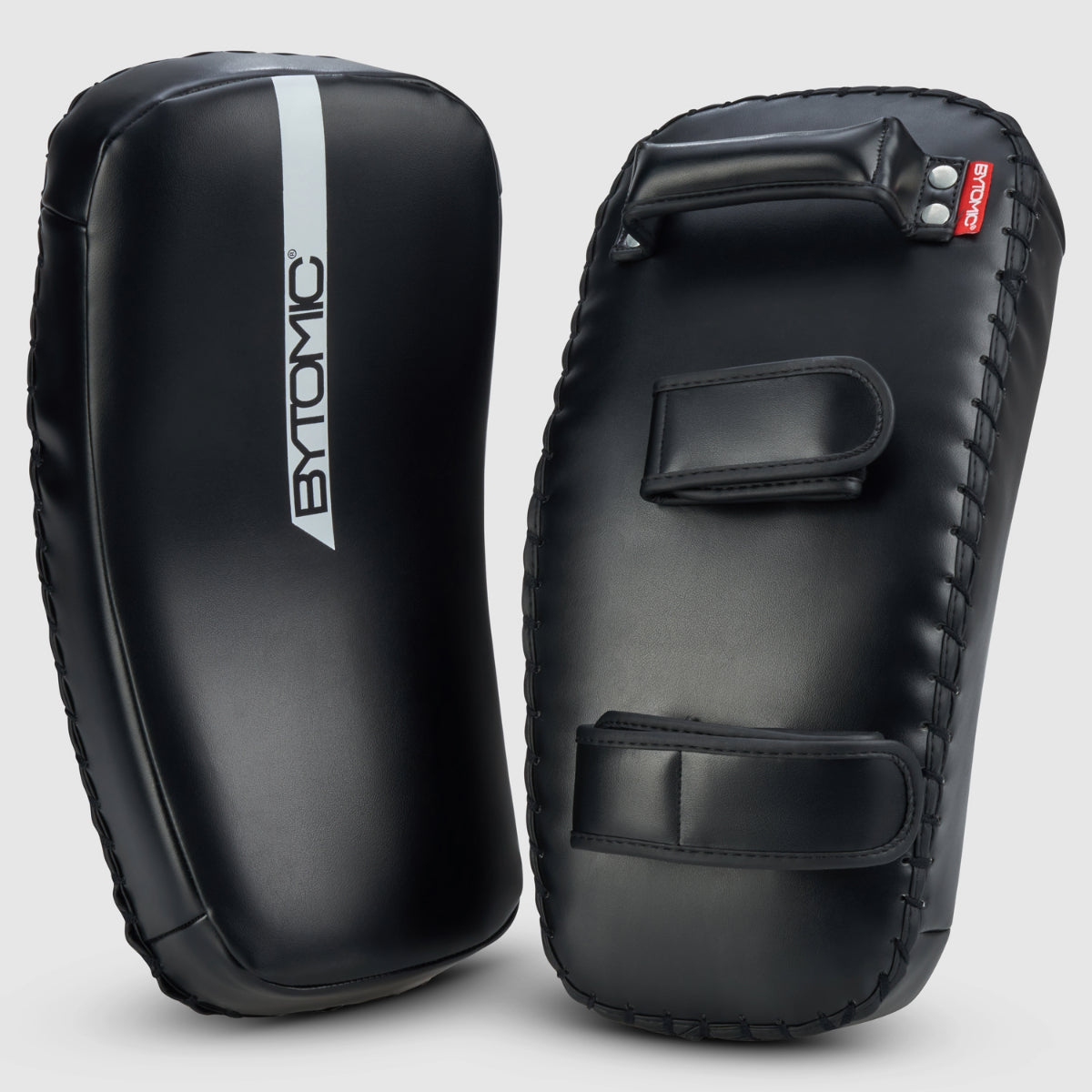 Black/White Bytomic Red Label Curved Thai Pads at Bytomic Trade and Wholesale