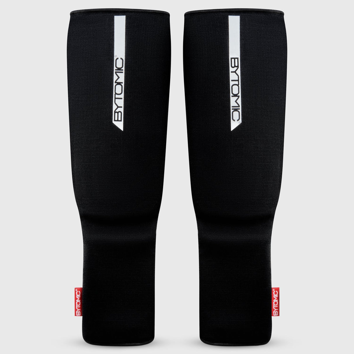 Black/White Bytomic Red Label Elasticated Shin-Instep at Bytomic Trade and Wholesale