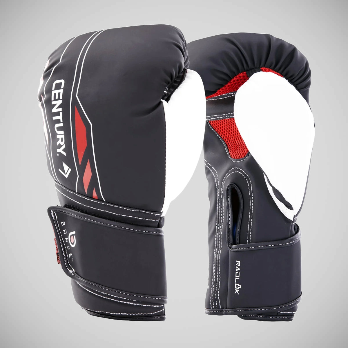 Black/White/Red Century Brave IV Boxing Gloves at Bytomic Trade and Wholesale