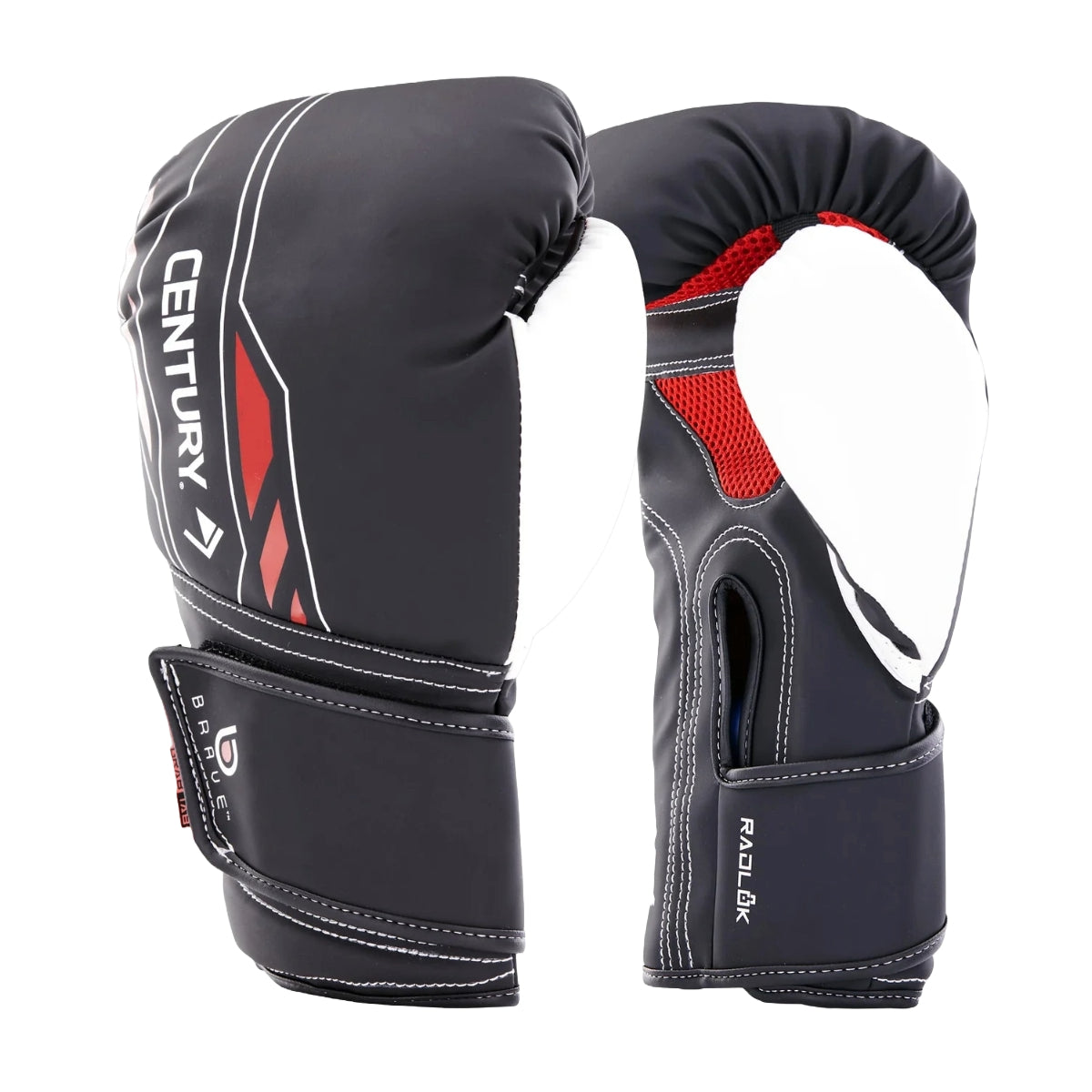 Black/White/Red Century Brave IV Boxing Gloves at Bytomic Trade and Wholesale