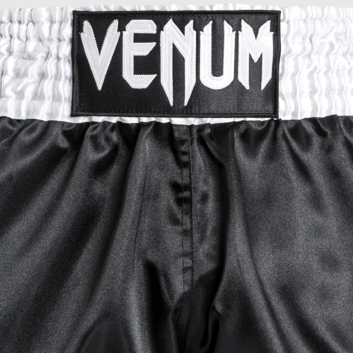 Venum Classic Muay Thai Shorts Black/White/White at Bytomic Trade and Wholesale