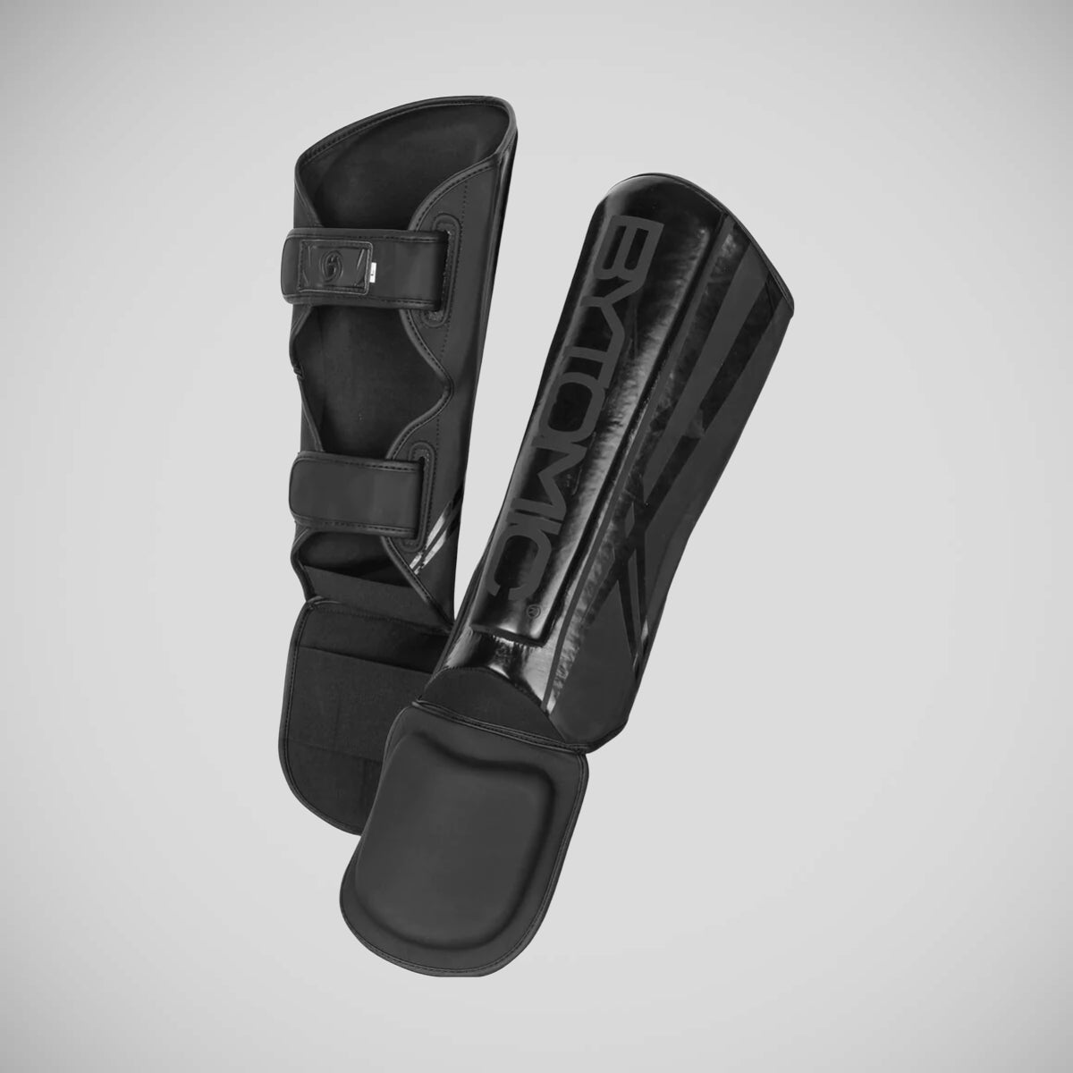 Black/Black Bytomic Axis V2 Shin Instep Guards at Bytomic Trade and Wholesale