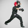 Black/Black Top Ten Kids Mesh Kickboxing Pants