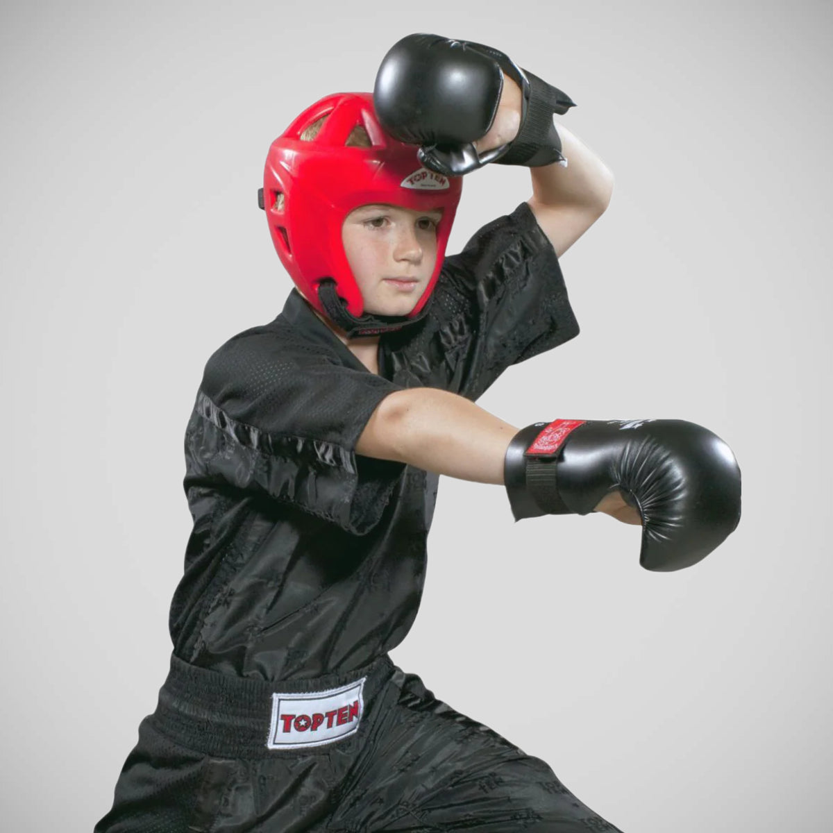 Black/Black Top Ten Mesh Kickboxing Jacket at Bytomic Trade and Wholesale