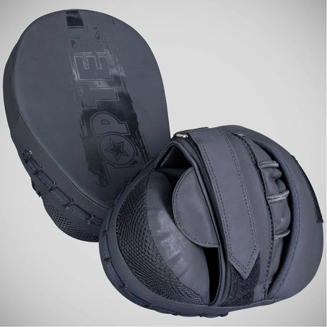 Black/Black Top Ten Power Ink Black'n'Black Focus Mitts    at Bytomic Trade and Wholesale