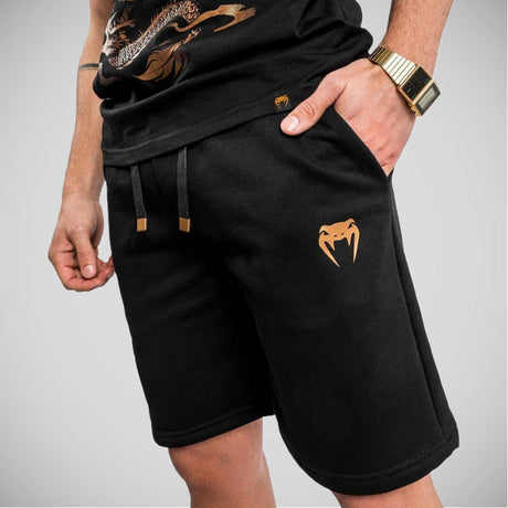 Black/Bronze Venum Classic Cotton Shorts    at Bytomic Trade and Wholesale
