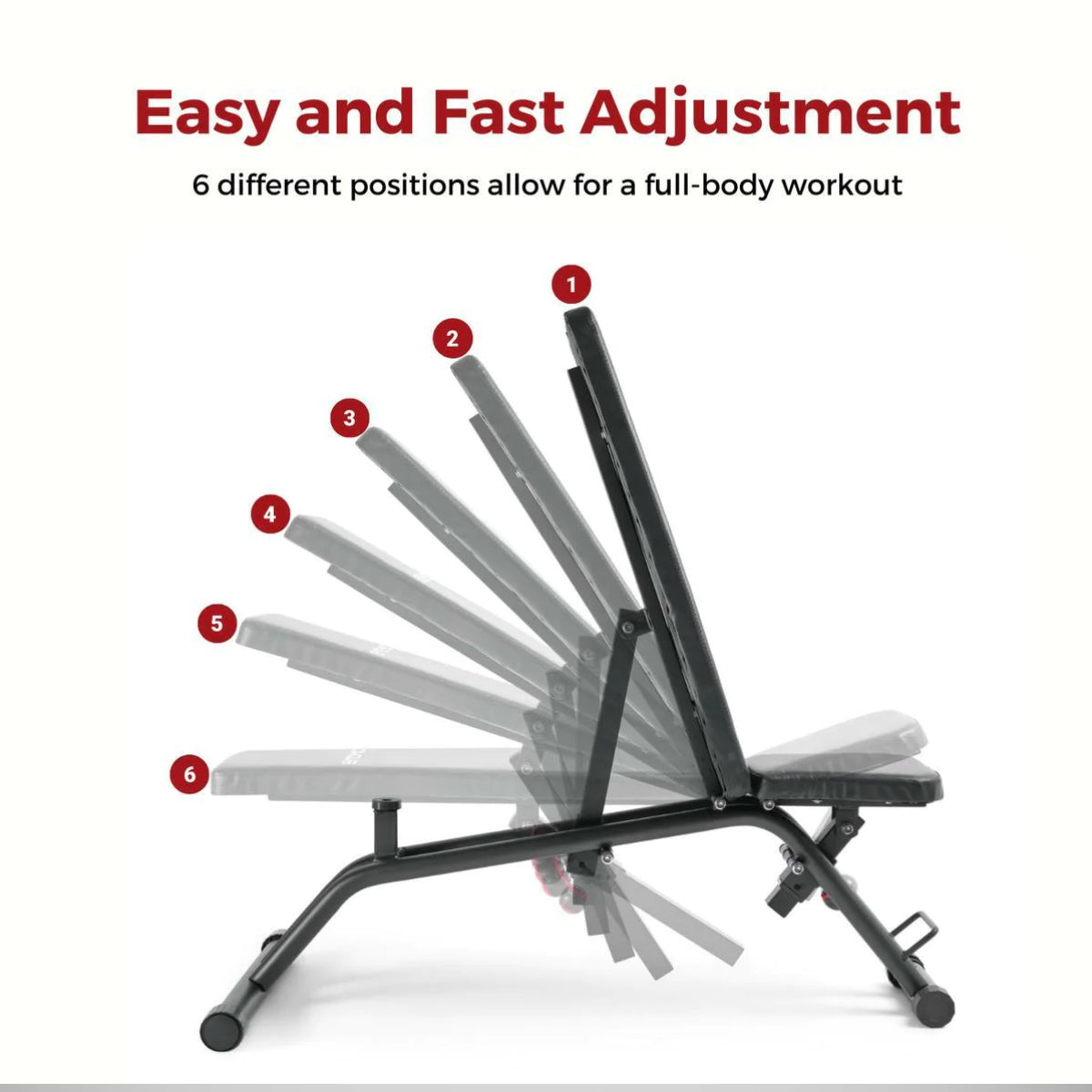 Black Bytomic Adjustable Weight Bench at Bytomic Trade and Wholesale