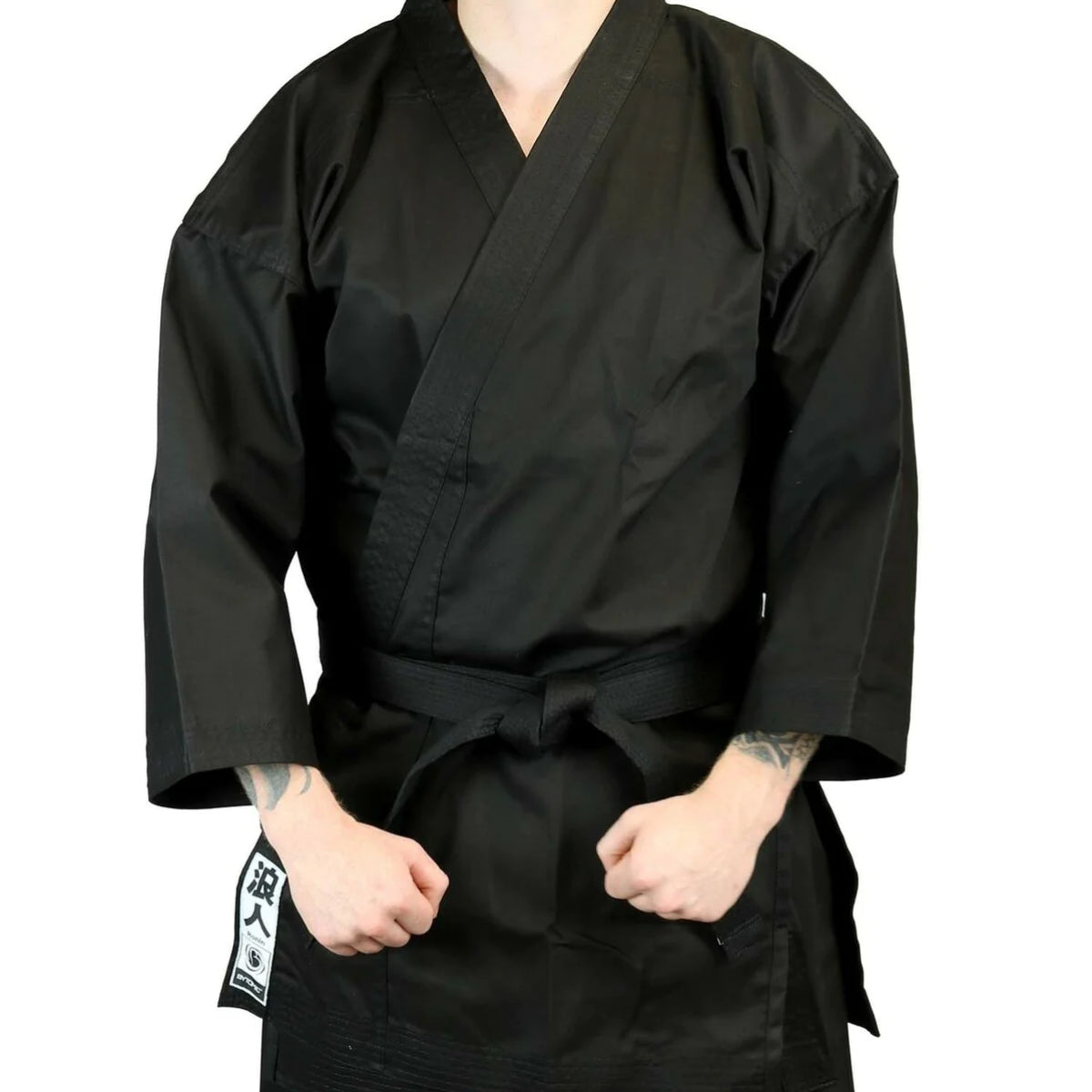 Black Bytomic Ronin Middleweight Karate Uniform at Bytomic Trade and Wholesale