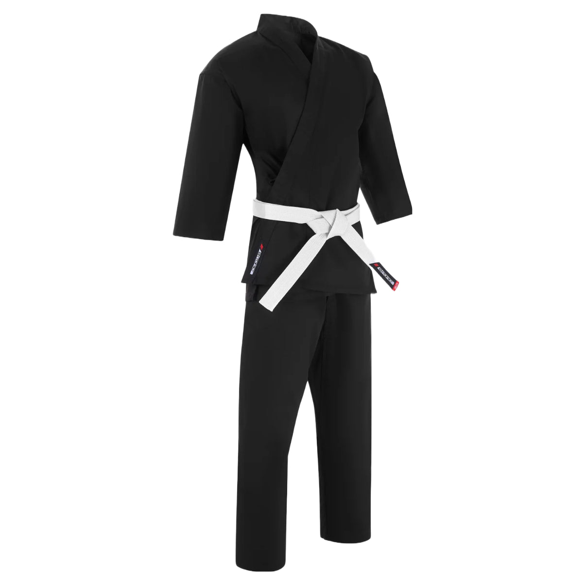 Black Bytomic Red Label 7oz Lightweight Karate Uniform at Bytomic Trade and Wholesale