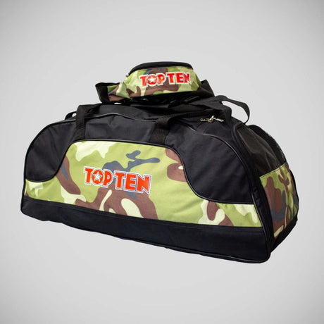 Black/Camo Top Ten Sportbag-Backpack    at Bytomic Trade and Wholesale