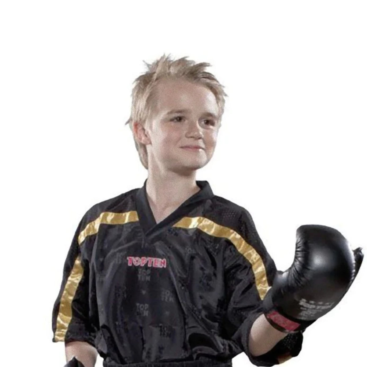 Black/Gold Top Ten Mesh Kickboxing Jacket at Bytomic Trade and Wholesale