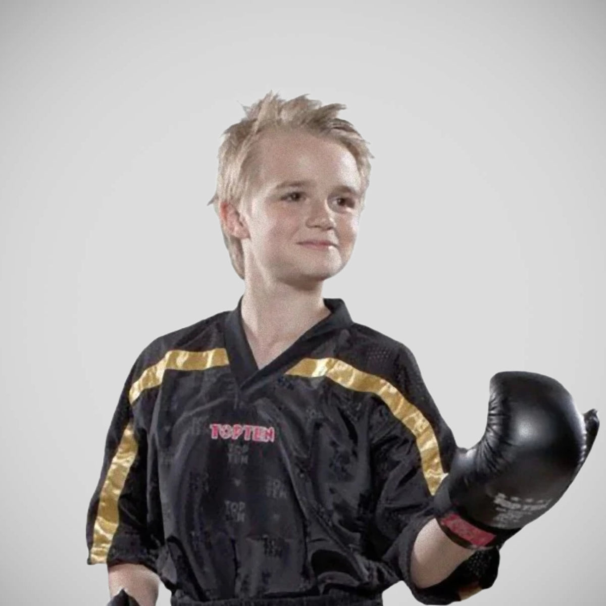 Black/Gold Top Ten Mesh Kickboxing Jacket at Bytomic Trade and Wholesale