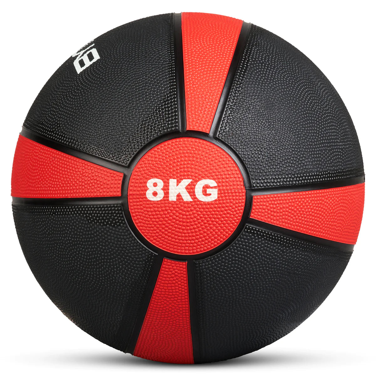 Black/Red Bytomic 8kg Rubber Medicine Ball at Bytomic Trade and Wholesale