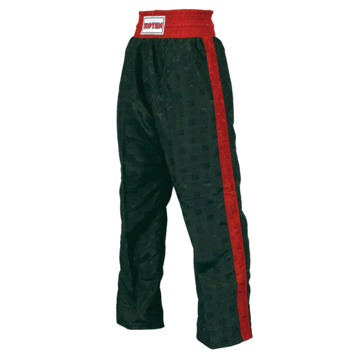 Black/Red Top Ten Adult Classic Kickboxing Pants at Bytomic Trade and Wholesale