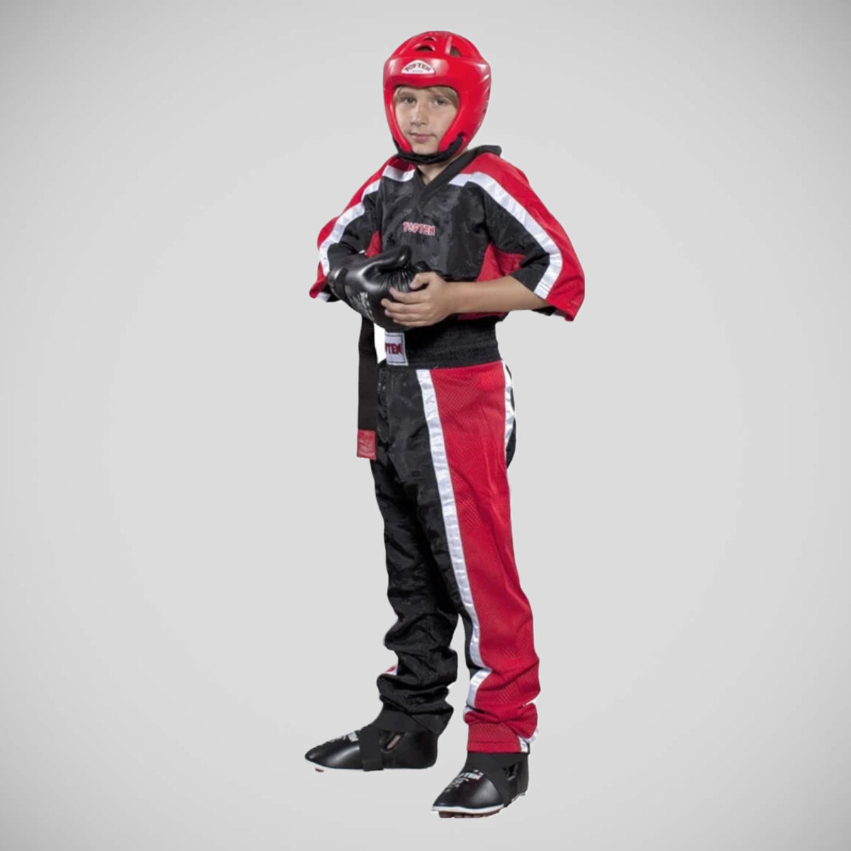 Top Ten Mesh Kickboxing Jacket Black/Red at Bytomic Trade and Wholesale