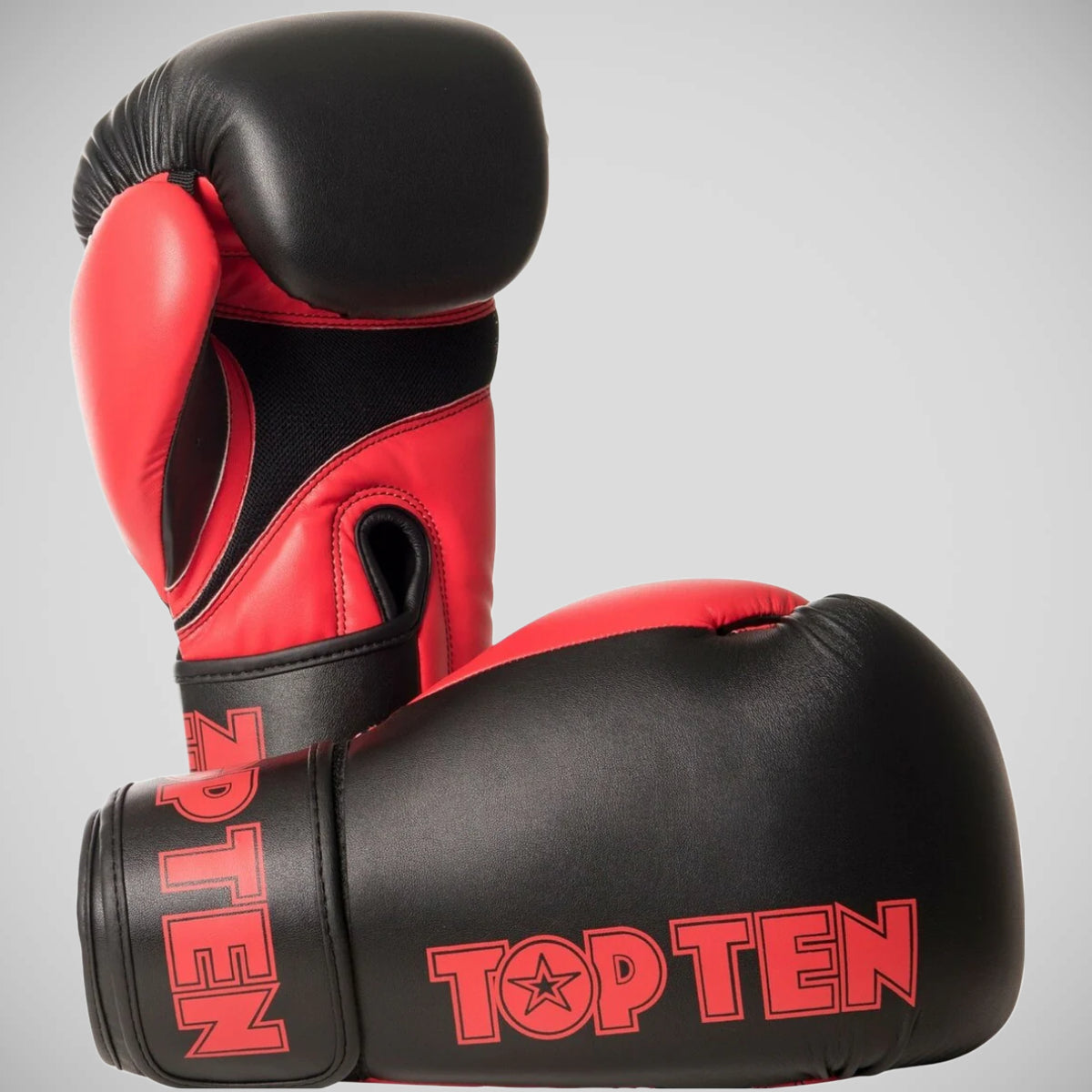 Black/Red Top Ten XLP Boxing Gloves at Bytomic Trade and Wholesale