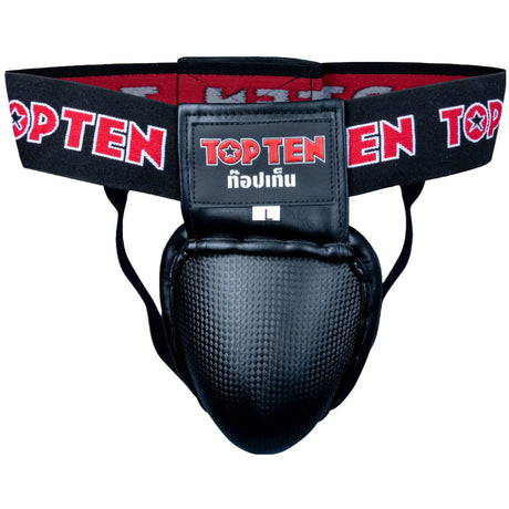 Black Top Ten Grap Jap Groin Guard    at Bytomic Trade and Wholesale