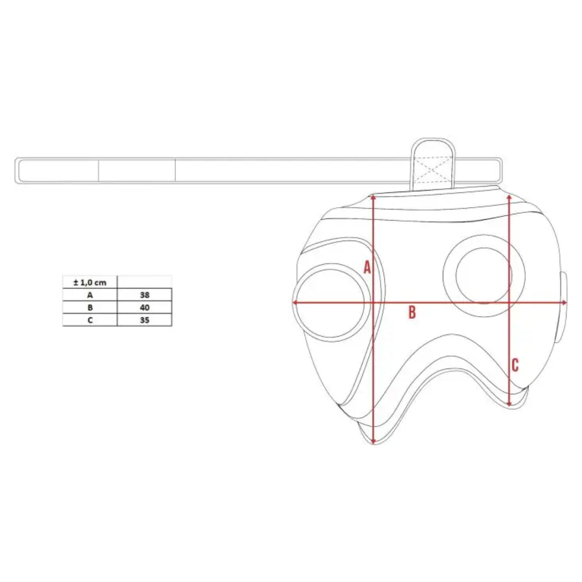 Black Top Ten Kao IFMA Thigh Protector at Bytomic Trade and Wholesale