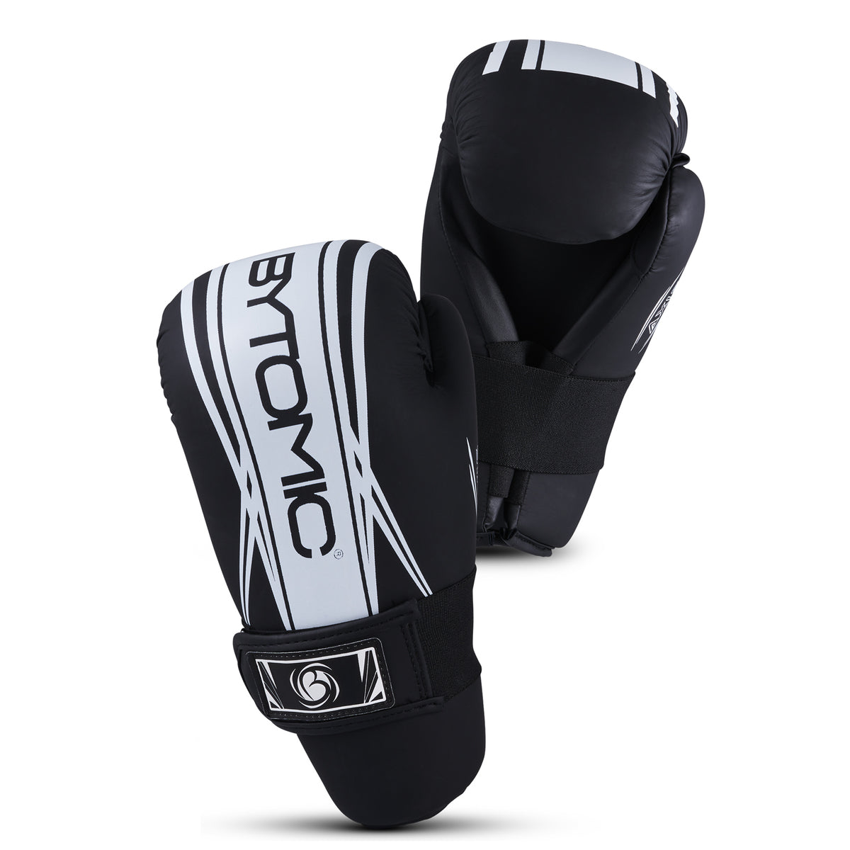 Black/White Bytomic Axis V2 Point Fighter Gloves XXS at Bytomic Trade and Wholesale