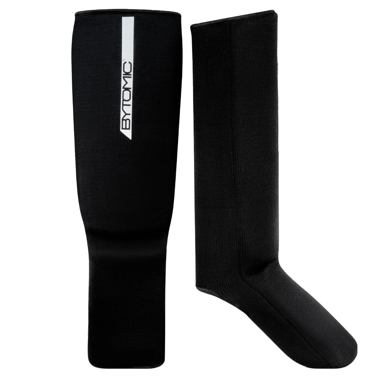 Black/White Bytomic Red Label Elasticated Shin-Instep at Bytomic Trade and Wholesale