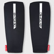 Black/White Bytomic Red Label Elasticated Shin Guards at Bytomic Trade and Wholesale