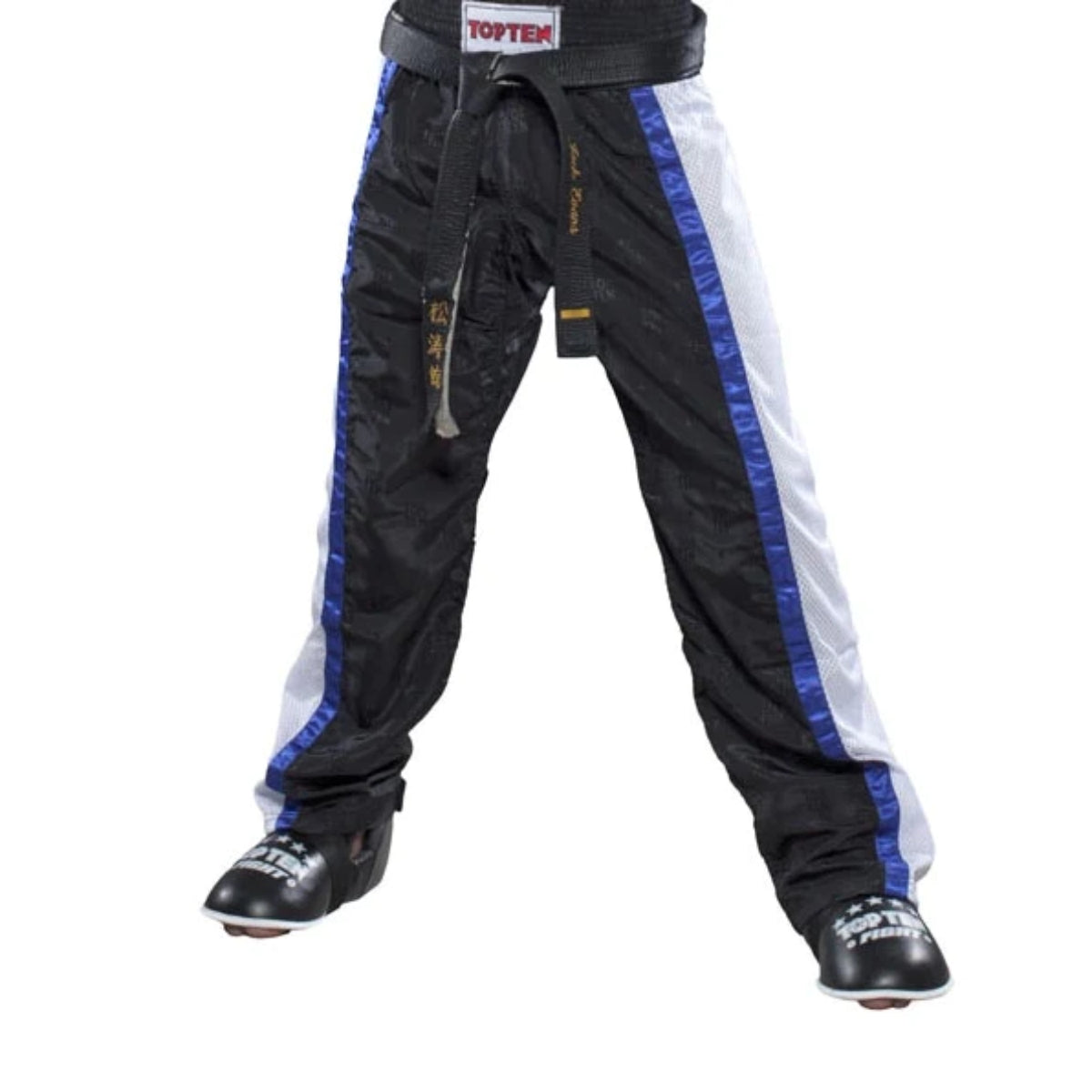 Black/White Top Ten Adult Mesh Kickboxing Pants at Bytomic Trade and Wholesale