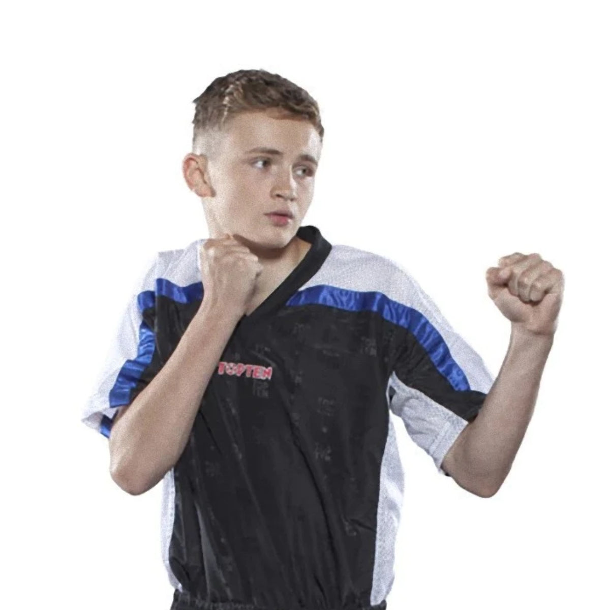 Black/White Top Ten Mesh Kickboxing Jacket at Bytomic Trade and Wholesale