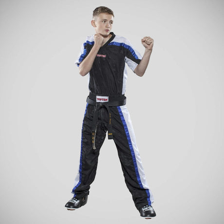 Black/White Top Ten Mesh Kickboxing Jacket    at Bytomic Trade and Wholesale