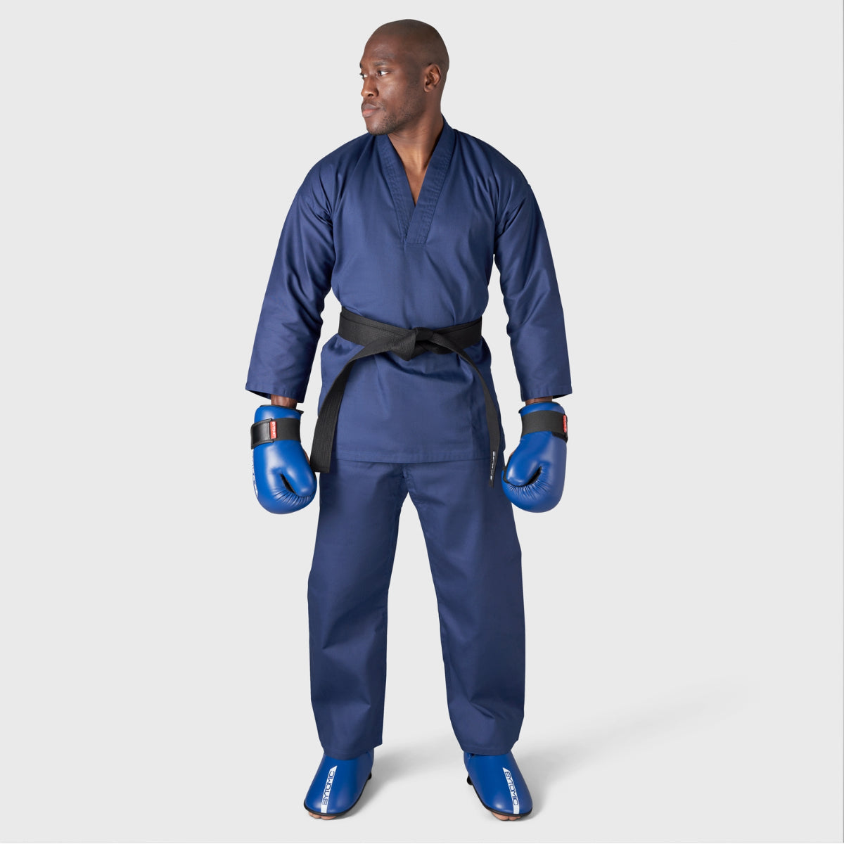Blue Bytomic Red Label V-Neck Adult Martial Arts Uniform at Bytomic Trade and Wholesale