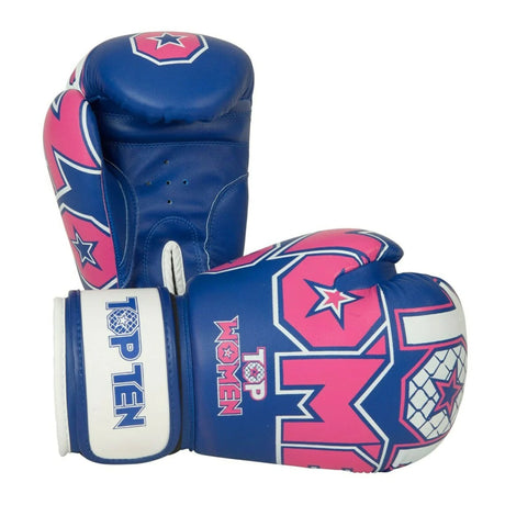 Blue/Pink Top Ten Womens Boxing Gloves    at Bytomic Trade and Wholesale