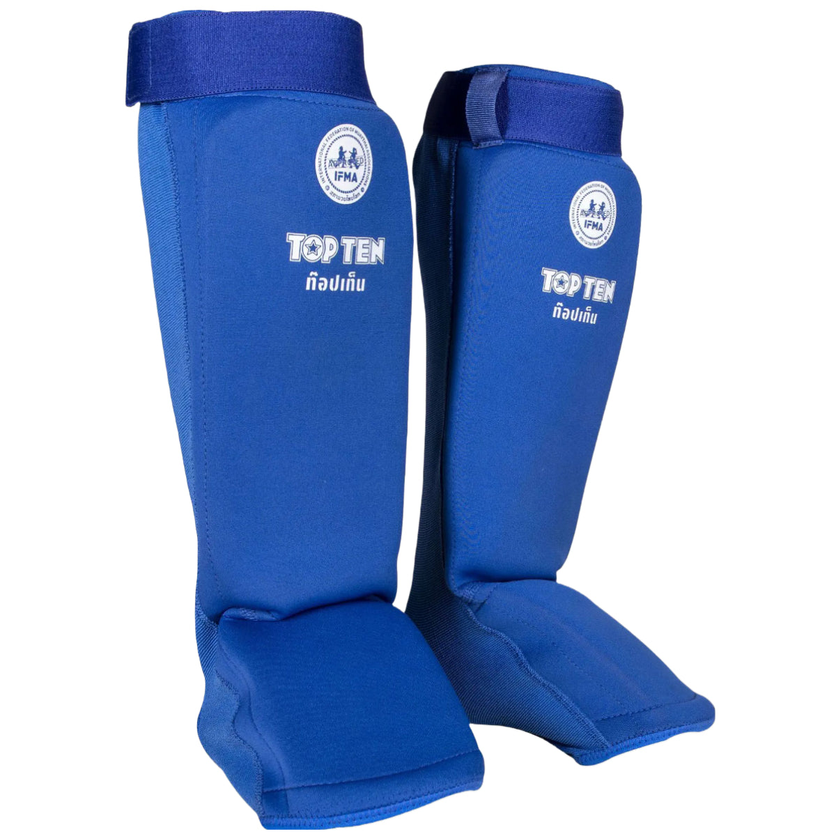 Blue Top Ten Dae IFMA Shin/Instep Guards at Bytomic Trade and Wholesale