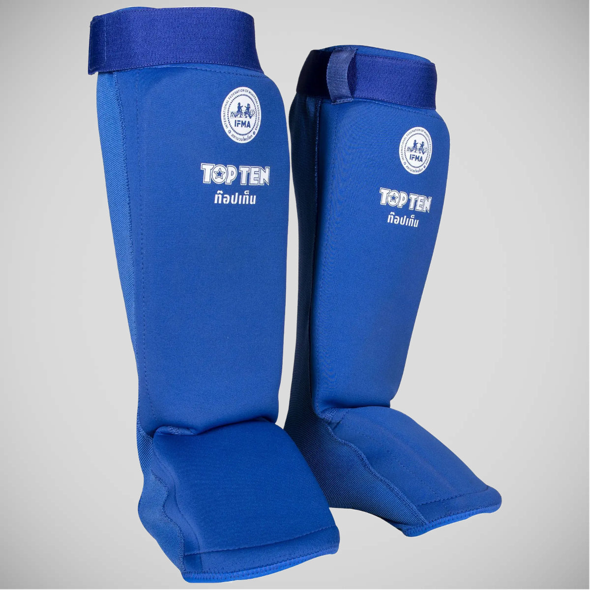Blue Top Ten Dae IFMA Shin/Instep Guards at Bytomic Trade and Wholesale
