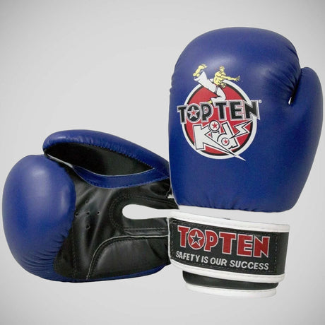 Blue Top Ten Kids Boxing Gloves 8oz    at Bytomic Trade and Wholesale