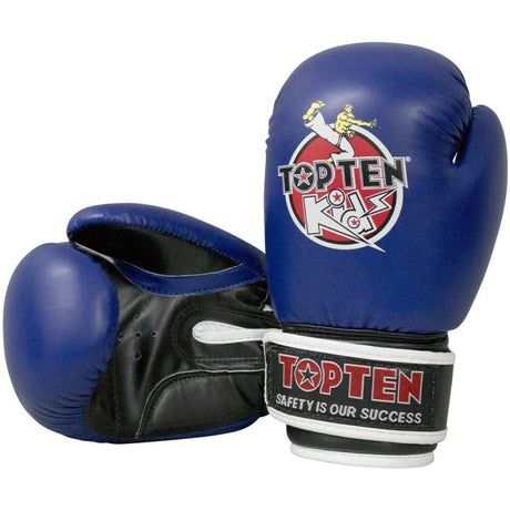 Blue Top Ten Kids Boxing Gloves 8oz    at Bytomic Trade and Wholesale
