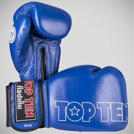 Blue Top Ten Mad IFMA Boxing Gloves    at Bytomic Trade and Wholesale