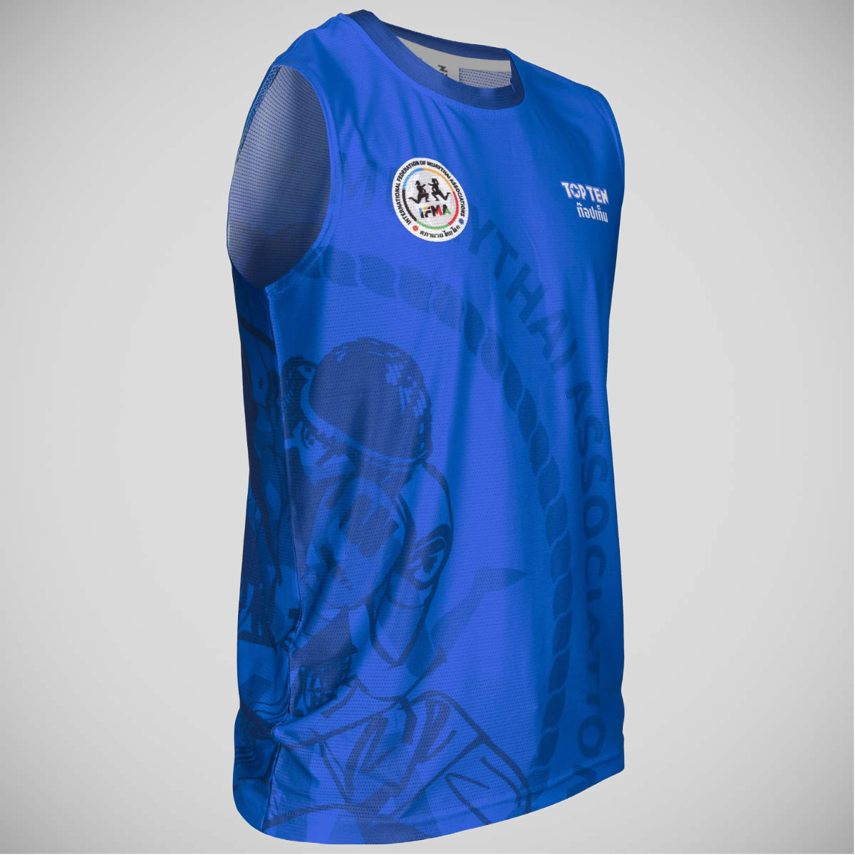 Blue Top Ten Salamaa IFMA Tank Top at Bytomic Trade and Wholesale
