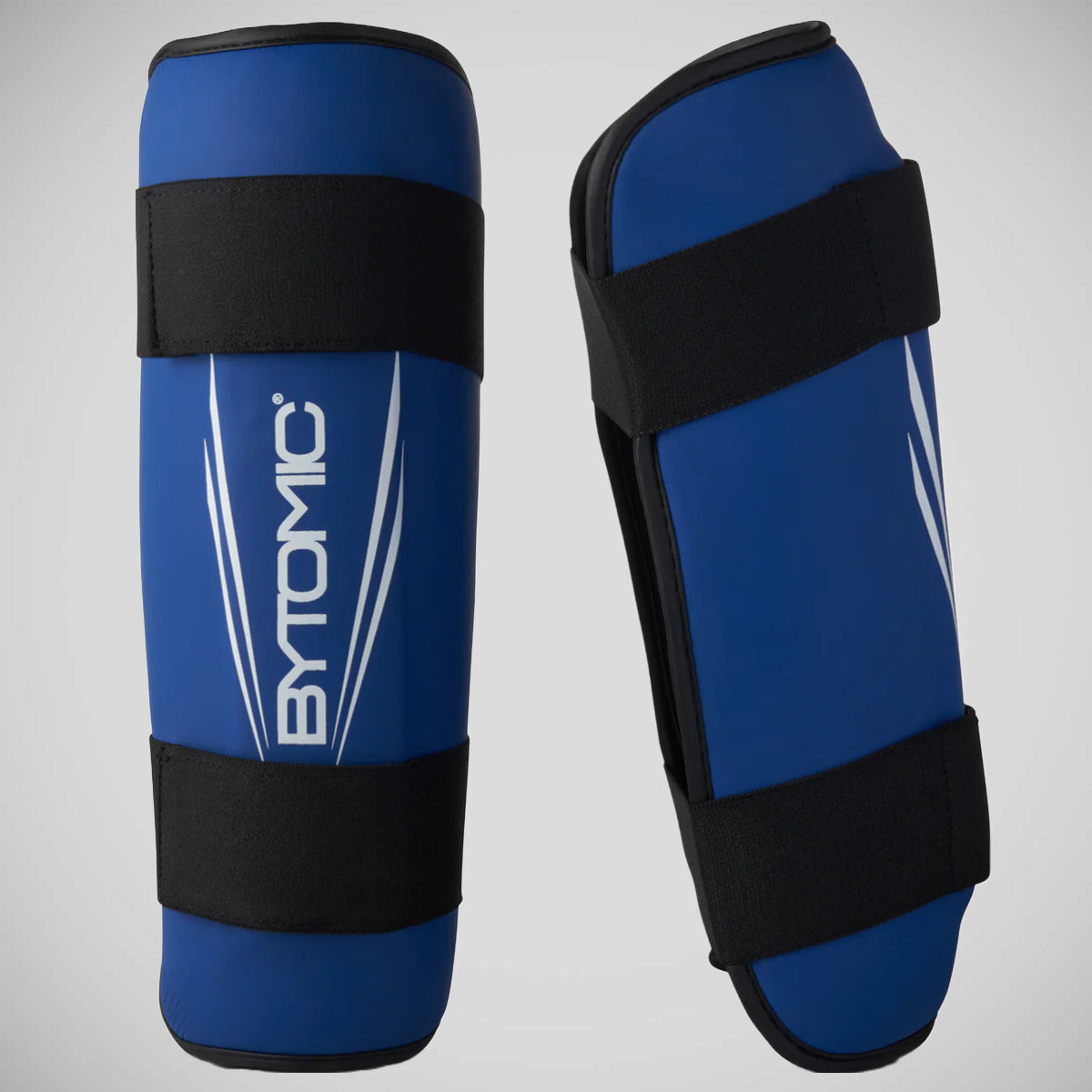 Blue/White Bytomic Axis V2 Shin Guards at Bytomic Trade and Wholesale