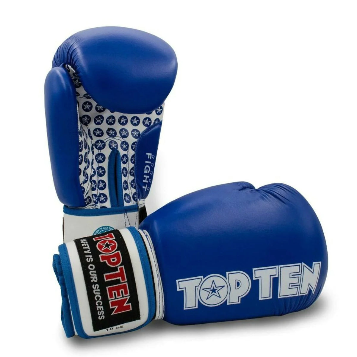 Blue/White Top Ten Fight Boxing Gloves at Bytomic Trade and Wholesale